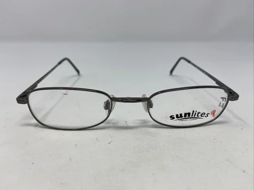 Sunlites 1205 Gun 46-20-140 Gunmetal Metal Full Rim Eyeglasses Frame !535