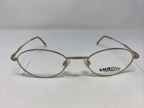 SUNLITES EYEGLASSES FRAME 1206 HOLD 50-20-140 GOLD FULL RIM UA62
