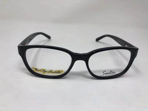 Sunlites Eyeglasses Frame SL4014 001 Black Flex Hinge Full Rim UN33