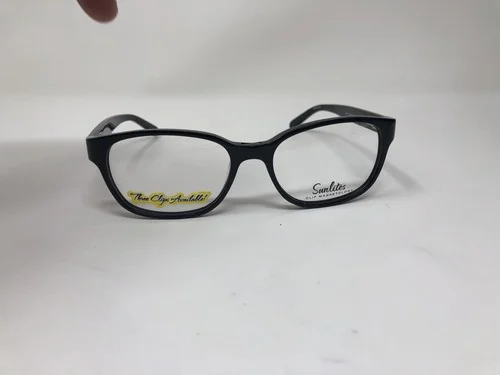 Sunlites Eyeglasses Frame SL4014 001 Black Flex Hinge Full Rim UN33 4