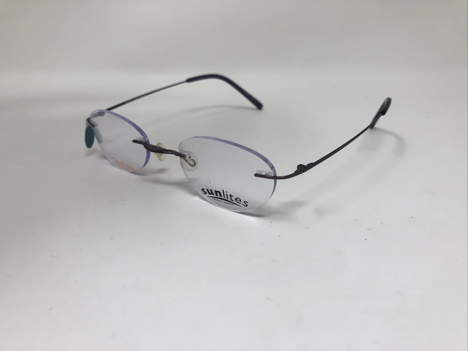 SUNLITES MODEL 1223 10/4 LILAC purple rimless eyeglasses -292 3