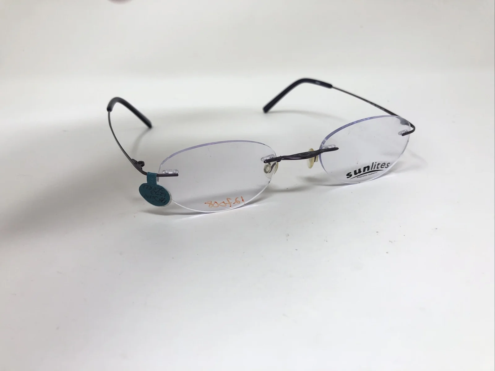 SUNLITES MODEL 1223 10/4 LILAC purple rimless eyeglasses -292 4