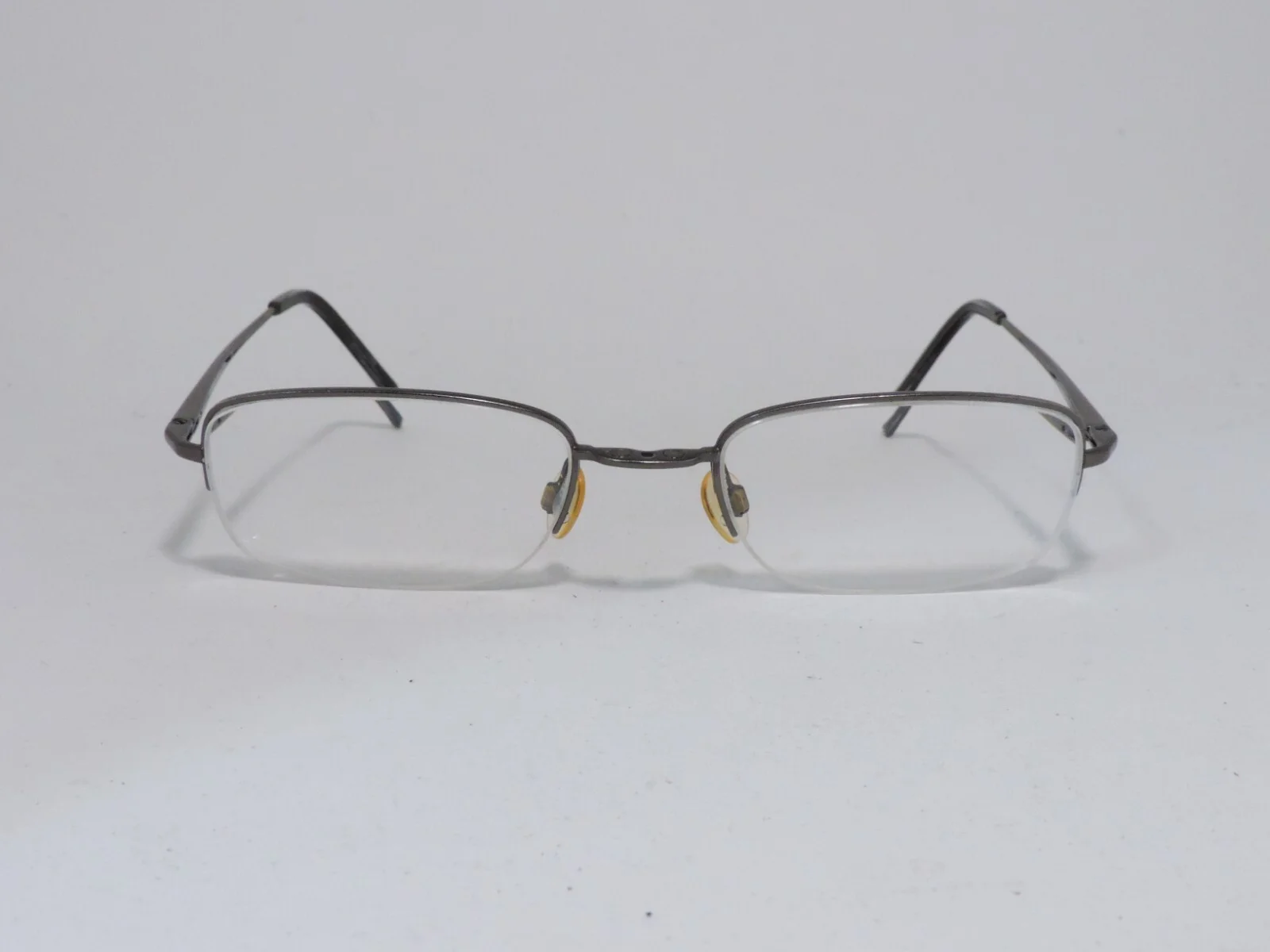 SUNLITES MODEL 1238 HALF RIM METAL EYEGLASS FRAMES IRON 51-20-135
