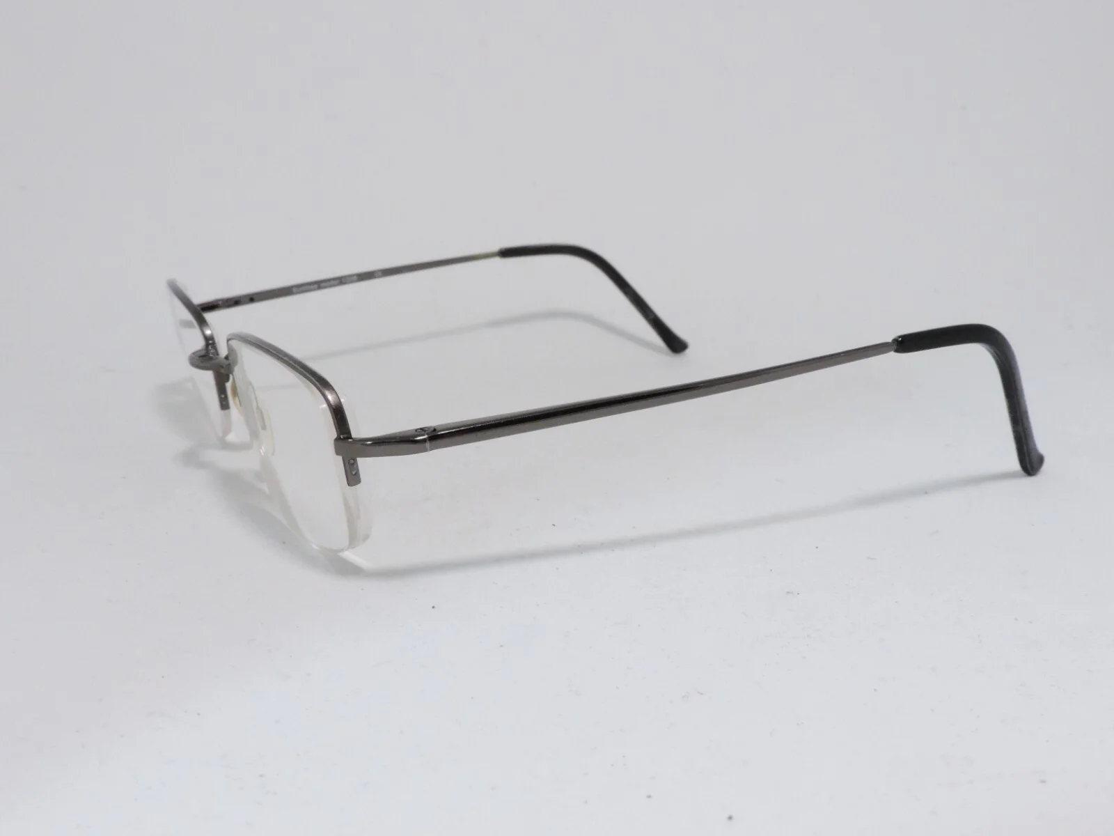 SUNLITES MODEL 1238 HALF RIM METAL EYEGLASS FRAMES IRON 51-20-135 2