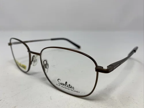 Sunlites SL4016 (200) BROWN 54-18-145 Metal Full Rim Eyeglasses Frame T724 2