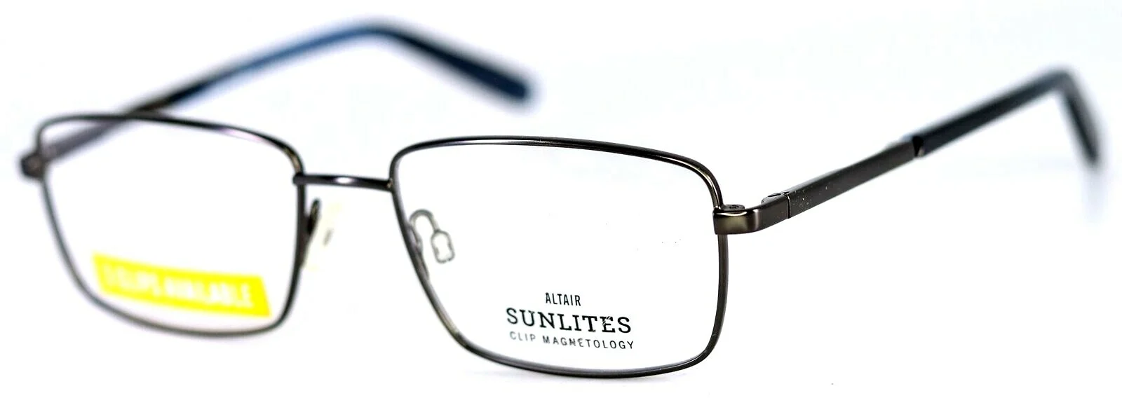 SUNLITES SL4025 033 Gunmetal Mens Rectangular Full Rim Eyeglasses 53-17-140