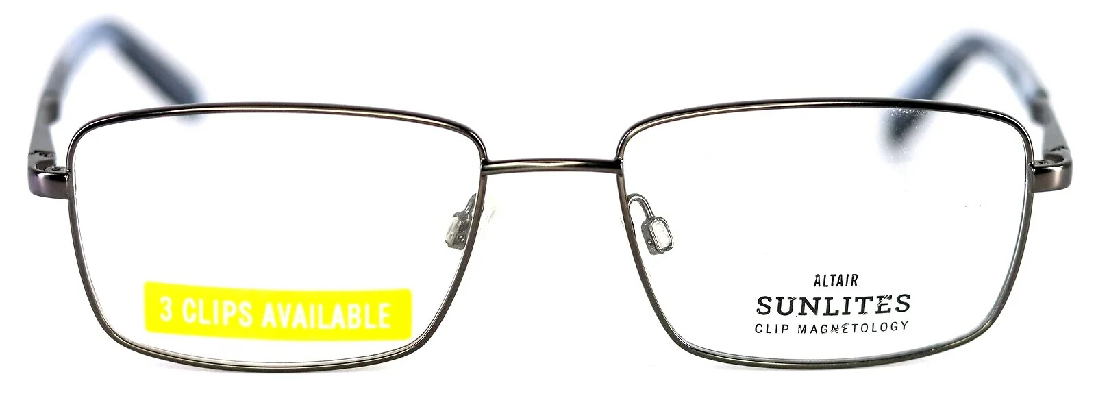 SUNLITES SL4025 033 Gunmetal Mens Rectangular Full Rim Eyeglasses 53-17-140 2