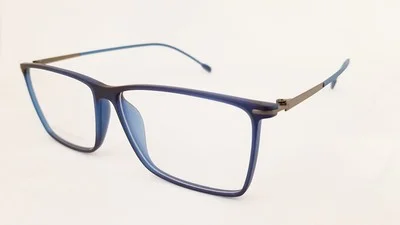 SUPER LIGHT S1717 eyeglasses Frame C1 Matte Blue 55mm MEN Light Weight 2