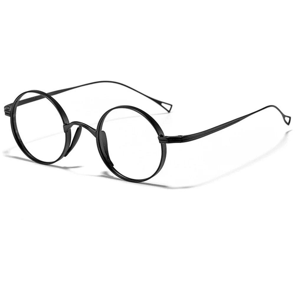Super Lightweight Titanium Retro 45mm Spectacle Glasses Round Eyeglass frames 2