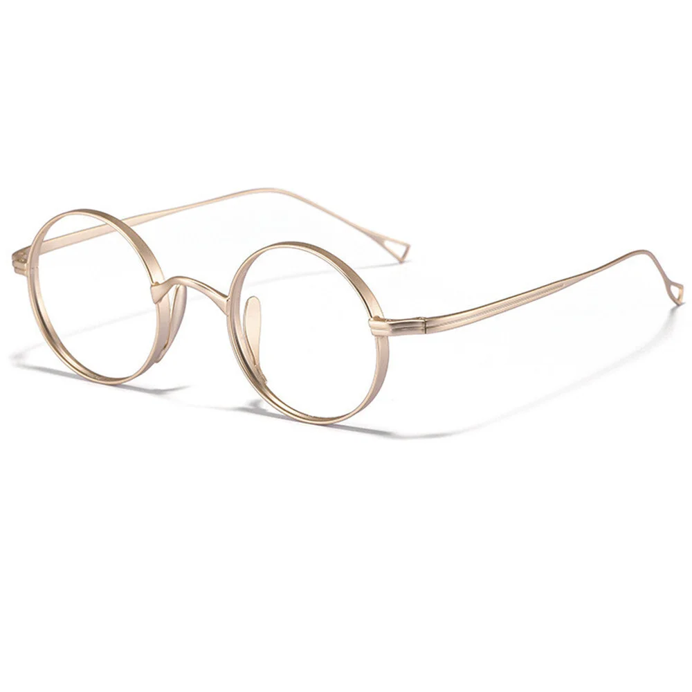 Super Lightweight Titanium Retro 45mm Spectacle Glasses Round Eyeglass frames 4