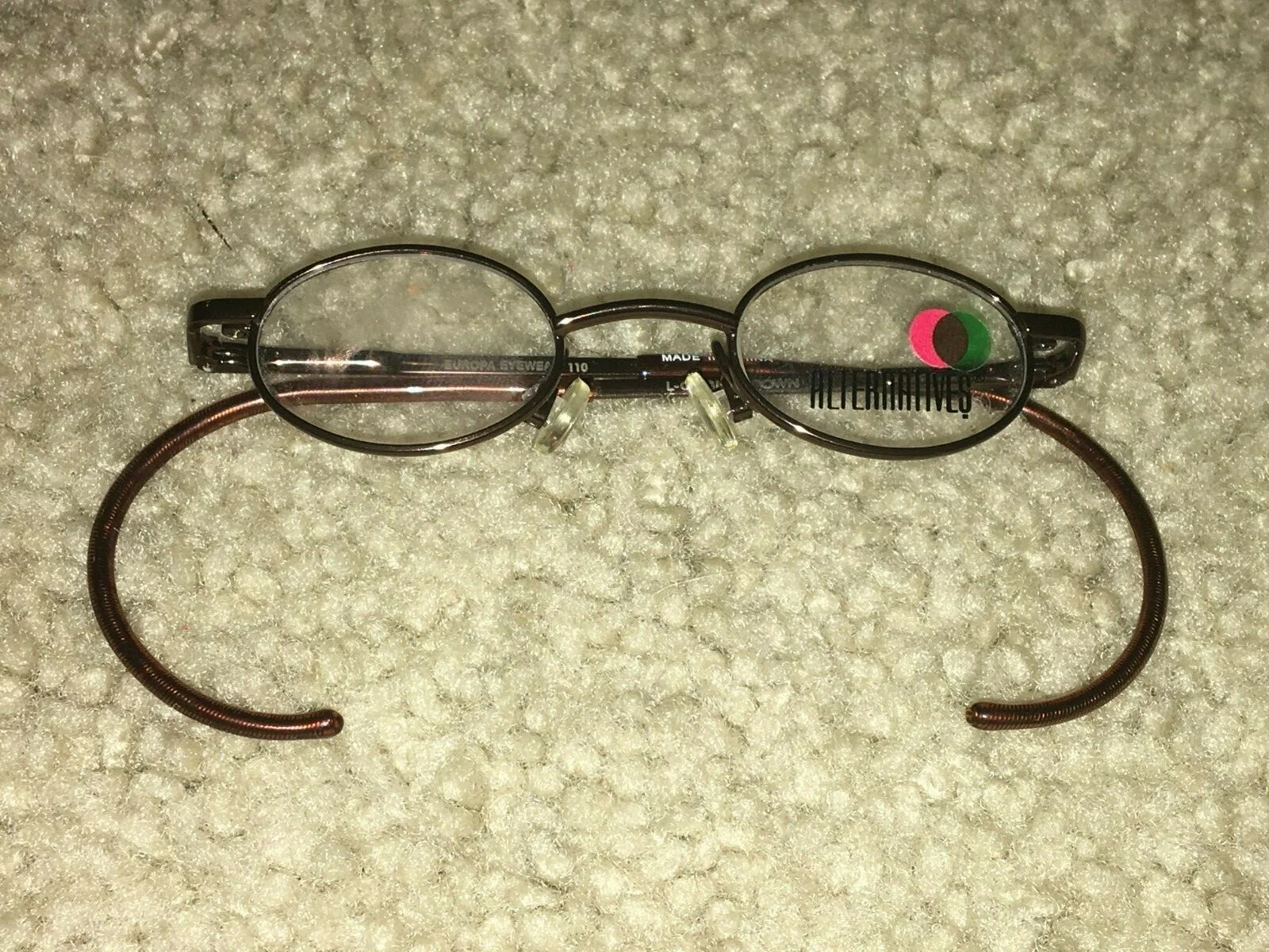 super small INFANT EYEGLASS FRAMES w/ CABLE TEMPLES 32-16-110 Europa cute!
