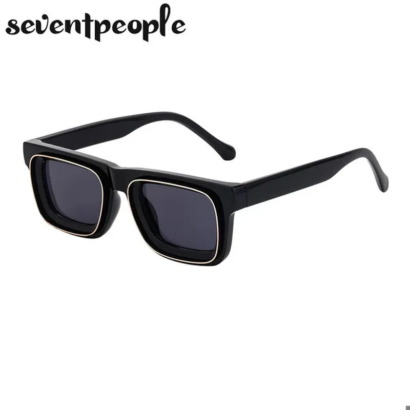 Super Vision Square Sunglasses Men 2024 Luxury Brand Designer Fashion Rectangle 3