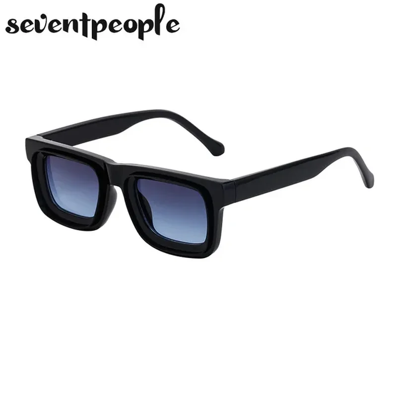 Super Vision Square Sunglasses Men 2024 Luxury Brand Designer Fashion Rectangle 4