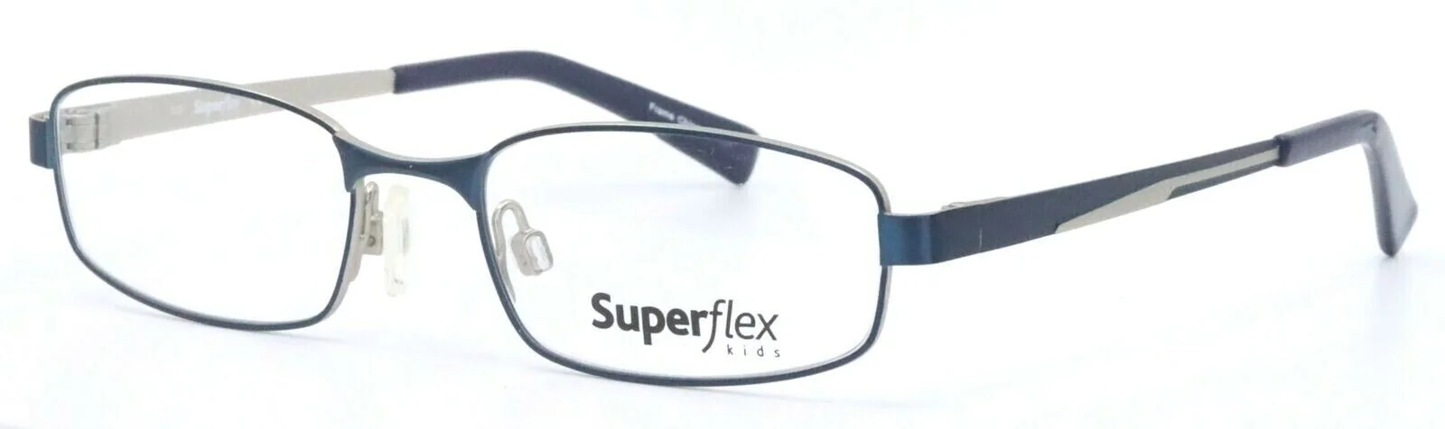 SUPERFLEX Kids SFK-123 C2 Matte Blue Rectangle Eyeglasses Frames 45-17-125