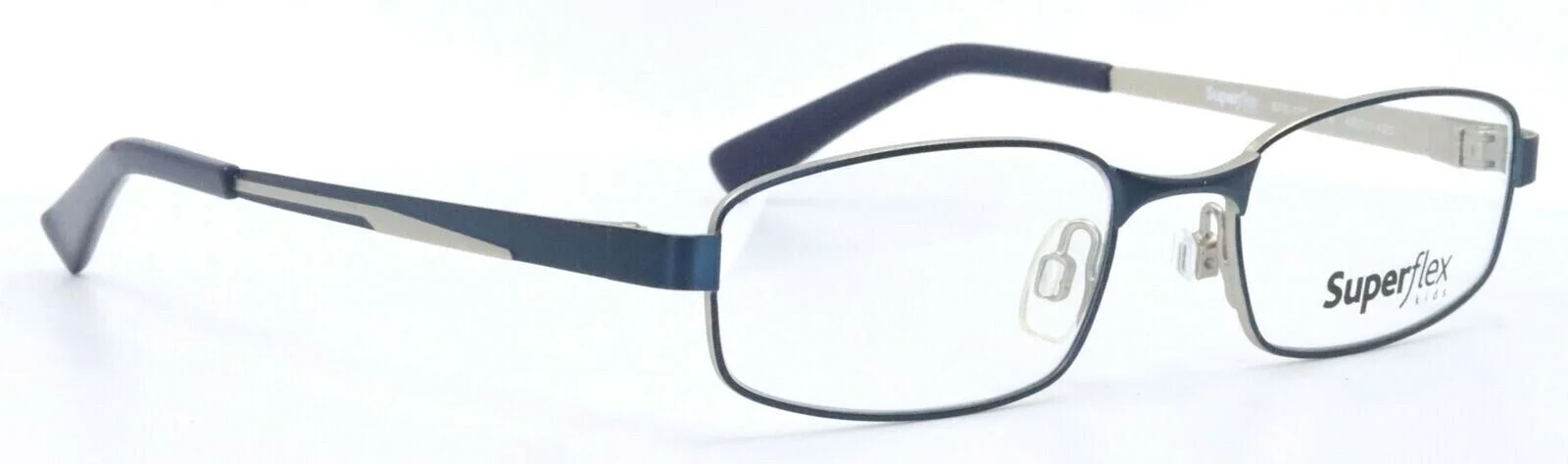 SUPERFLEX Kids SFK-123 C2 Matte Blue Rectangle Eyeglasses Frames 45-17-125 3