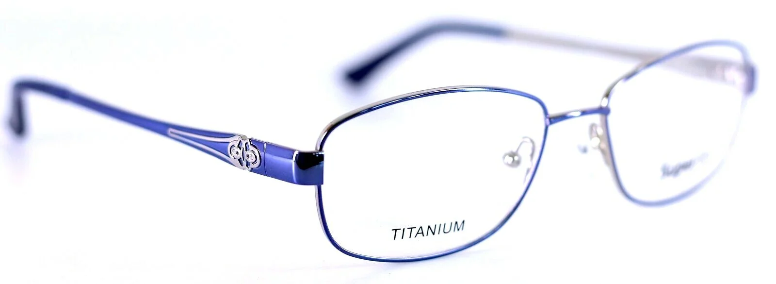 SUPERFLEX SF-1080T C.1 Periwinkle Silver Titanium Eyeglasses 53-17-140 PB1 3