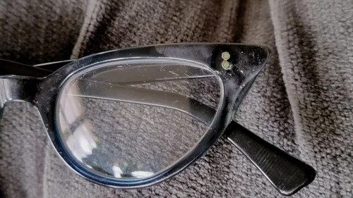 Swan USA Vintage Retro 1950s/60s Size 5 1/2 Eyeglasses Cat Eye Glasses W/ Lenses 3
