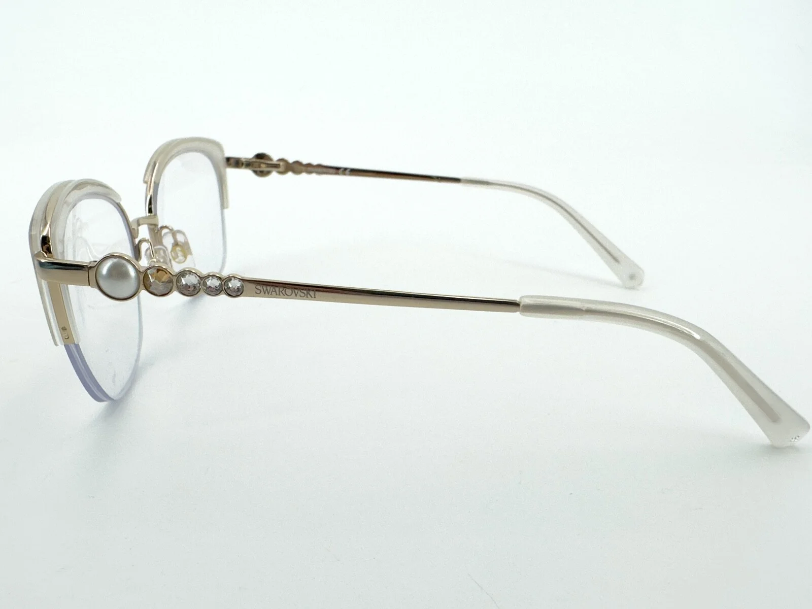 Swarovski SK5307 Eyeglasses FRAMES 32B Gold/Pearl 55[]17-140 Cat Eye I191 3