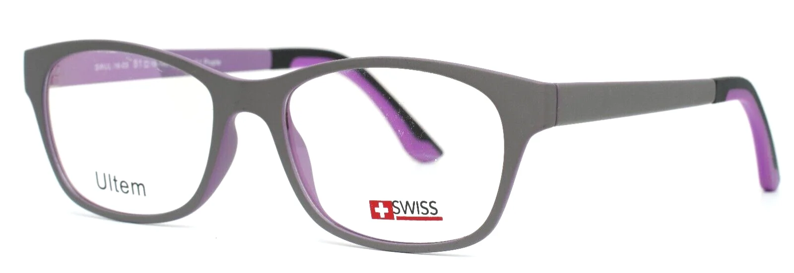SWISS SWUL-16-03 Gray Lt Pruple Womens Oval Full Rim Eyeglasses 51-18-145 B:36