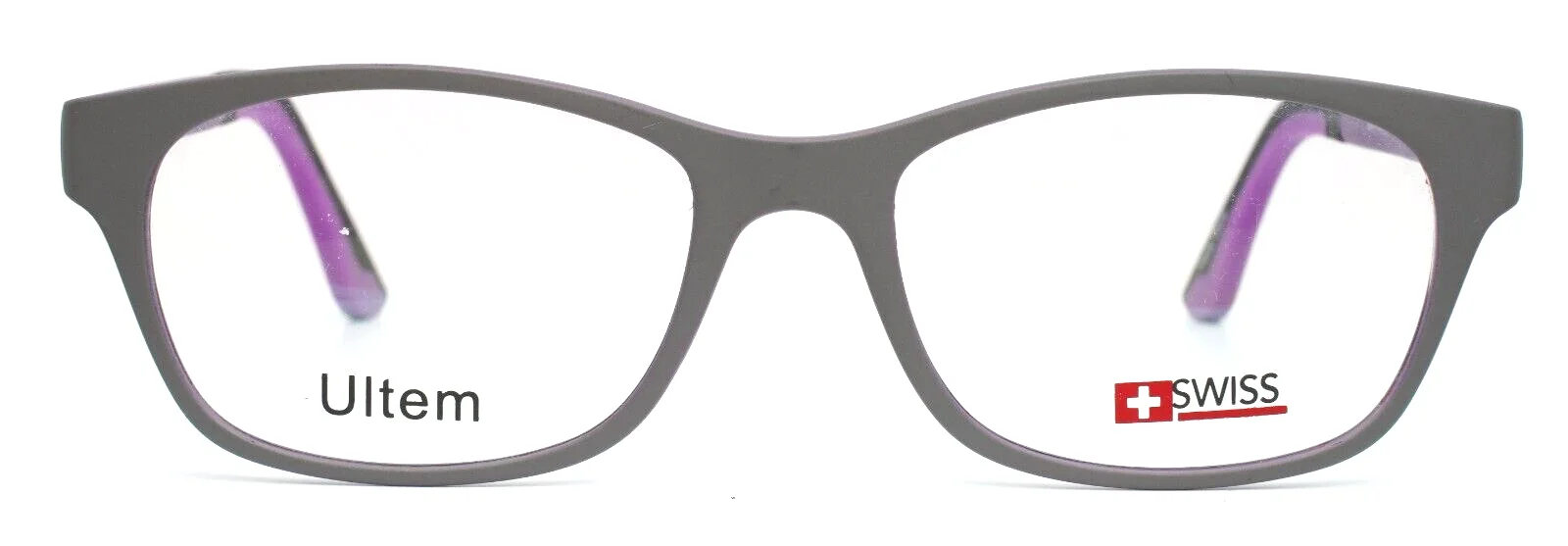 SWISS SWUL-16-03 Gray Lt Pruple Womens Oval Full Rim Eyeglasses 51-18-145 B:36 2