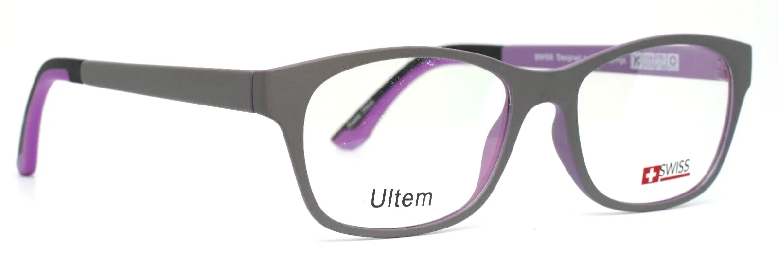 SWISS SWUL-16-03 Gray Lt Pruple Womens Oval Full Rim Eyeglasses 51-18-145 B:36 3