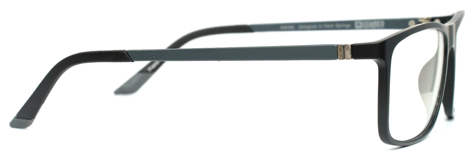 SWISS SWUL-16-20 Black Gray Mens Rectangle Full Rim Eyeglasses 56-16-140 B:38 4