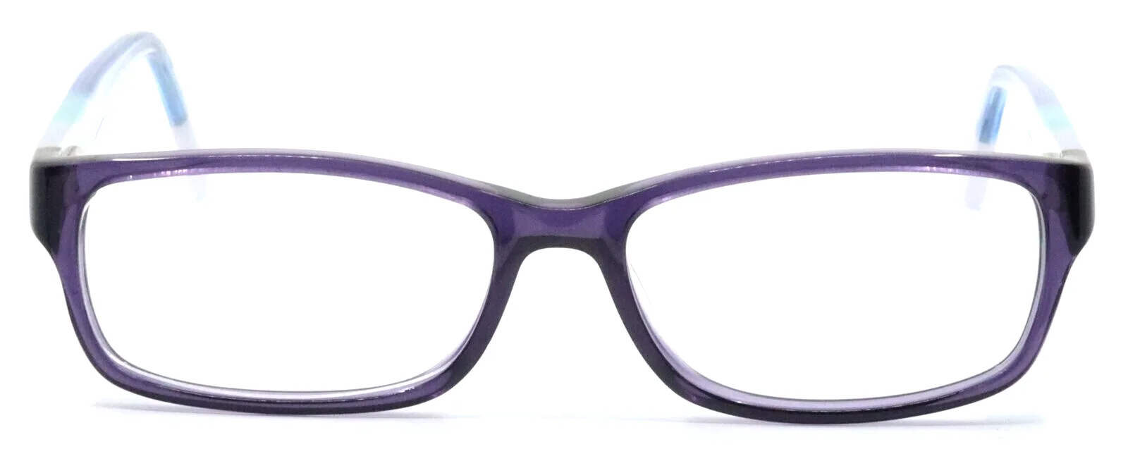 SWISS SWW-15-01 Purple Crystal Rectangular Womens Eyeglasses Frames 52-15-135 2