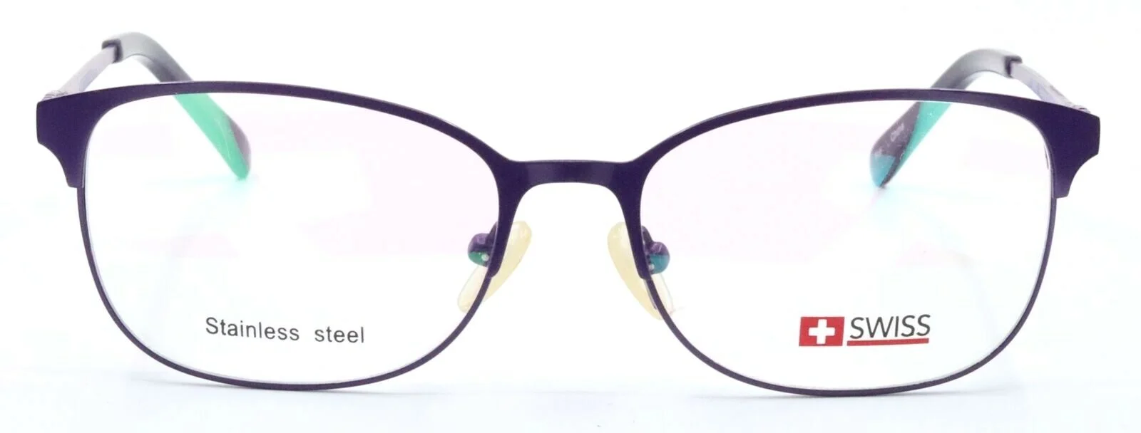 SWISS SWW-16-10 Purple Cat Eye Womens Full Rim Eyeglasses Frames 52-16-135 3