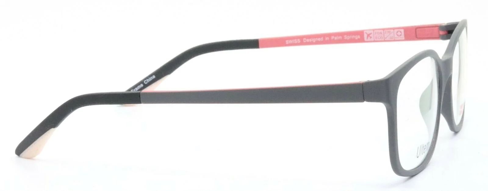 SWISS ULTEM SWUL-16-04 Grey Pink Rectangular Eyeglasses Frames 51-18-140 4