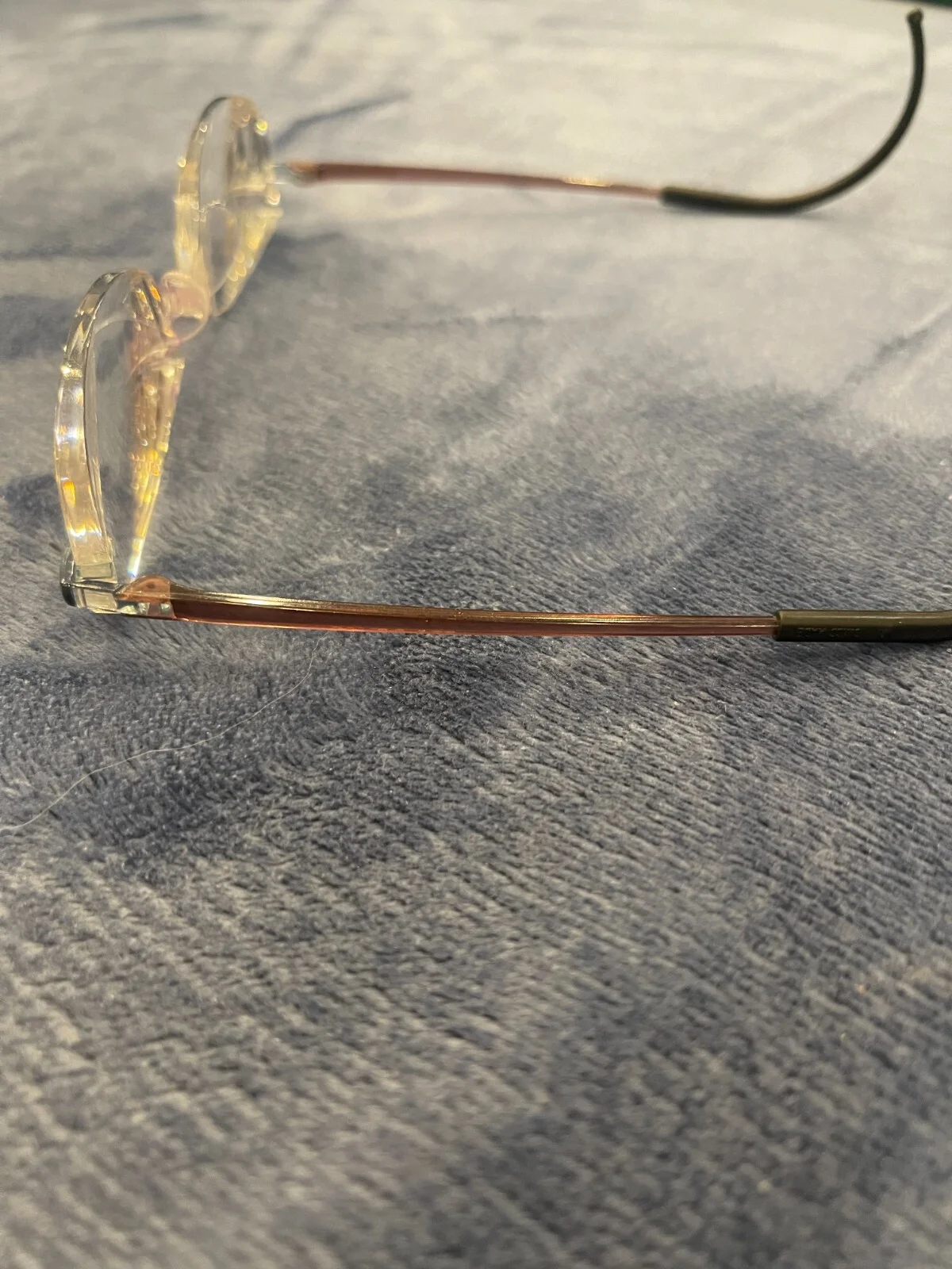 SWISSFLEX Eyeglasses Frames Rimless Violet Purple Lavender 3