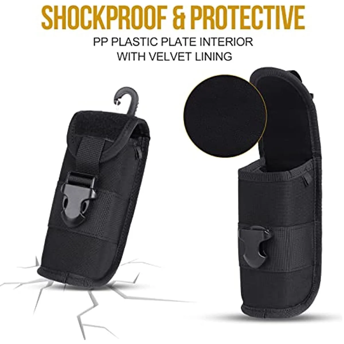 Tactical MOLLE Eyeglasses Case with Buckle Hard Shell Sunglasses Storage Box 2