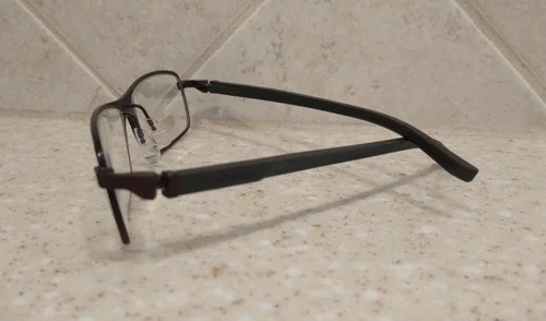 TAG HEUER 0802-003 BURGANDY BROWN AUTOMATIC RECTANGULAR 56-16 EYE GLASSES NWOT 4