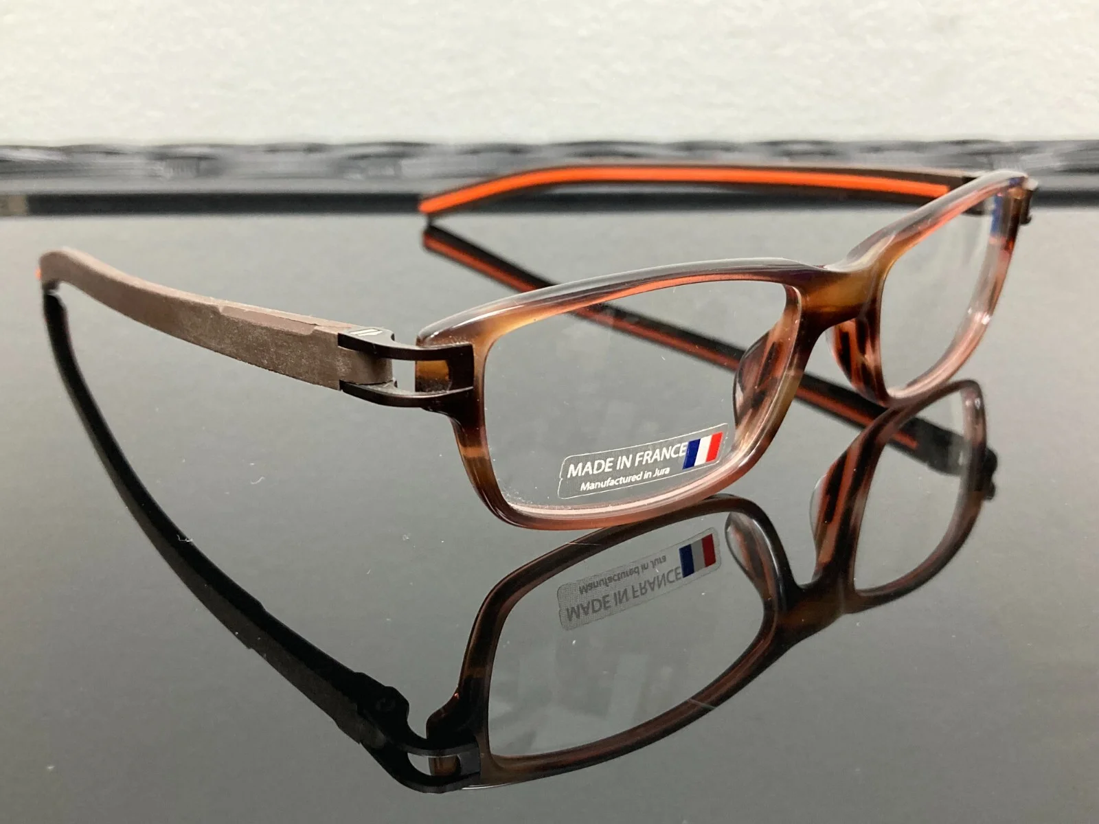 Tag Heuer Eyeglasses Track S TH7602 TH/7602 002 Brown/Orange Optical Frame 52mm 3