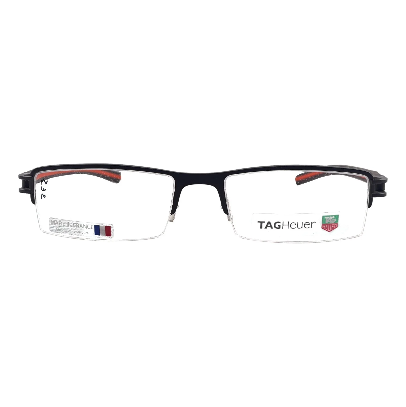 TAG Heuer TH 7623 Brown Half Rim Eyeglasses Frames 56mm 18mm 145mm
