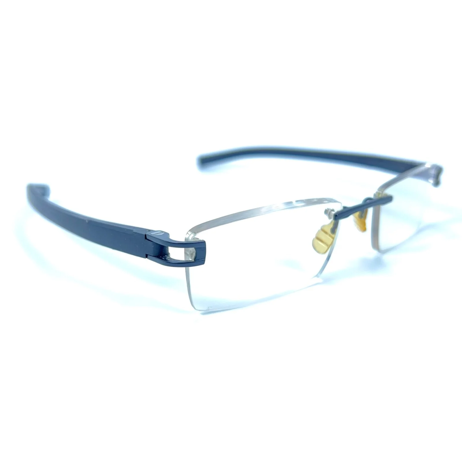 TAG Heuer TH 7641 001 Black Eyeglasses Frame 52-18-145 Rimless France Eyewear