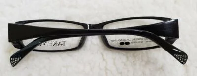 TAK2MI (T9566) EYEGLASS FRAME Color: BLACK - TINY DECORATIVE FAUX CRYSTAL STONES 3