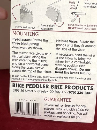 Take A Look Cycling Eyeglass Mirror (Original) New 4
