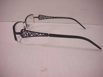 Takumi Black & Purple Eyeglasses Frames w/ Polarized Magnetic Clip on 4