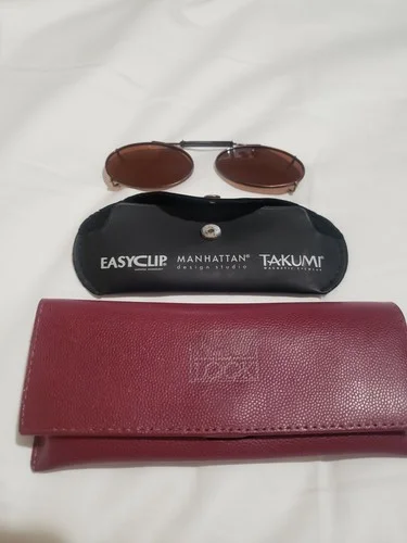 Takumi Manhattan Design Studio Easyclip Magnetic Sunglass Clip-on, Brown. (8) 3