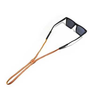 Tan Slide Sunglass Strap /Long Adjustable Eyeglass Retainer