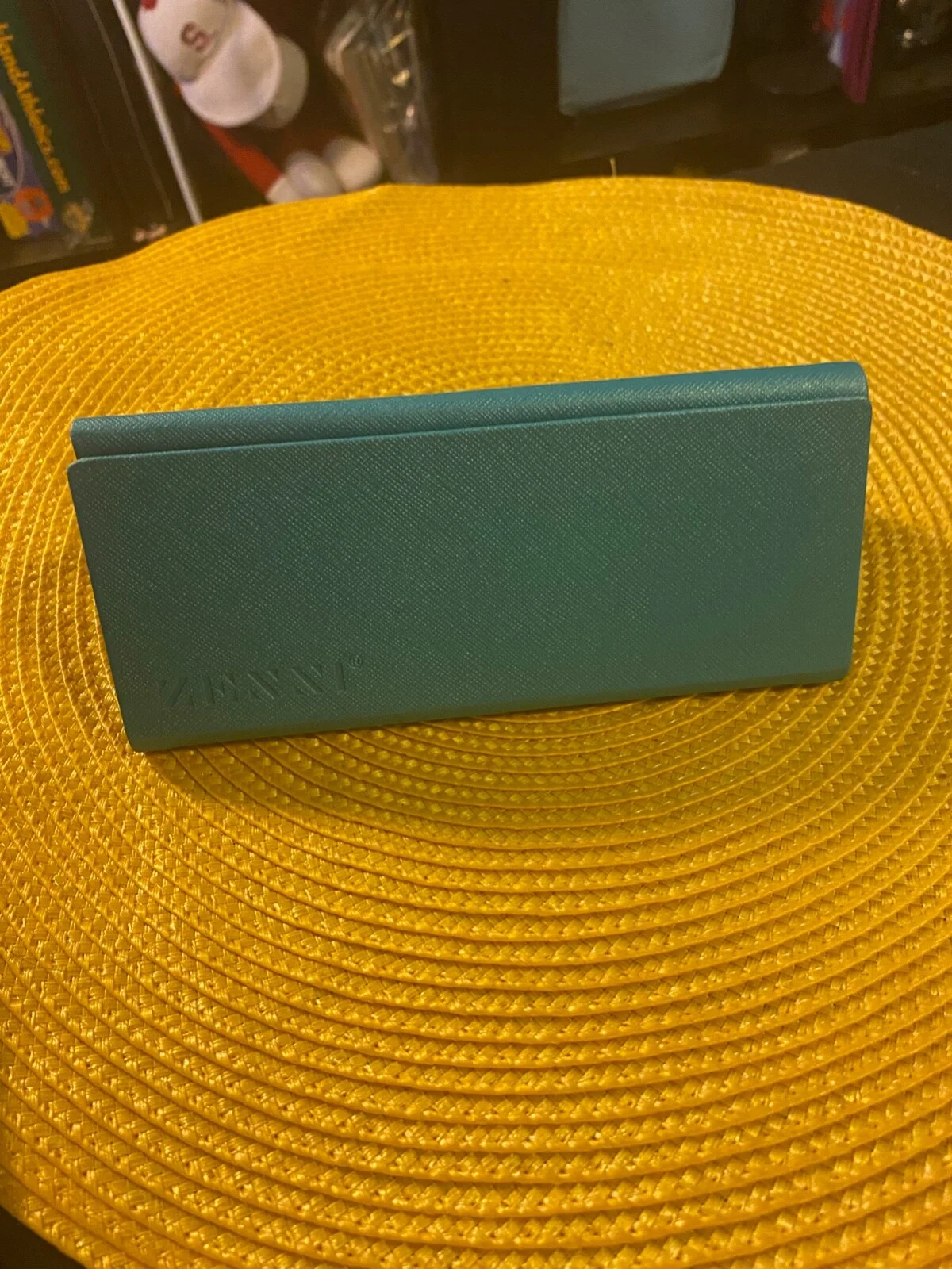 Teal Zenni Eyeglass Case Triangle Folding (M7)
