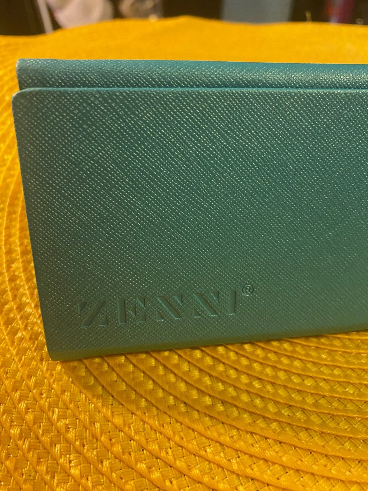 Teal Zenni Eyeglass Case Triangle Folding (M7) 2