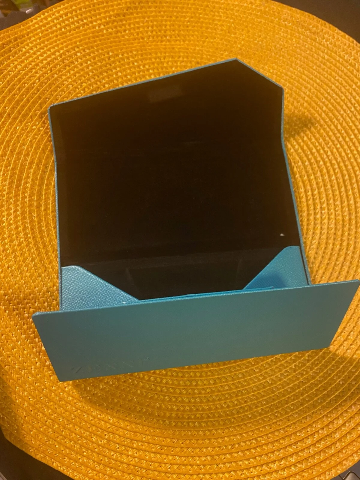 Teal Zenni Eyeglass Case Triangle Folding (M7) 3