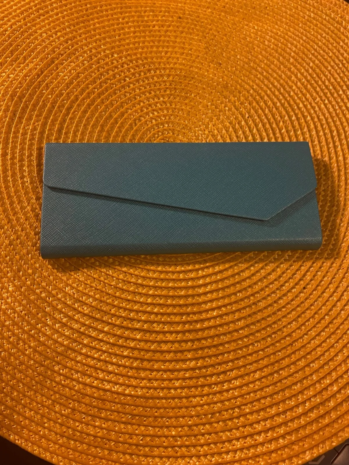 Teal Zenni Eyeglass Case Triangle Folding (M7) 4