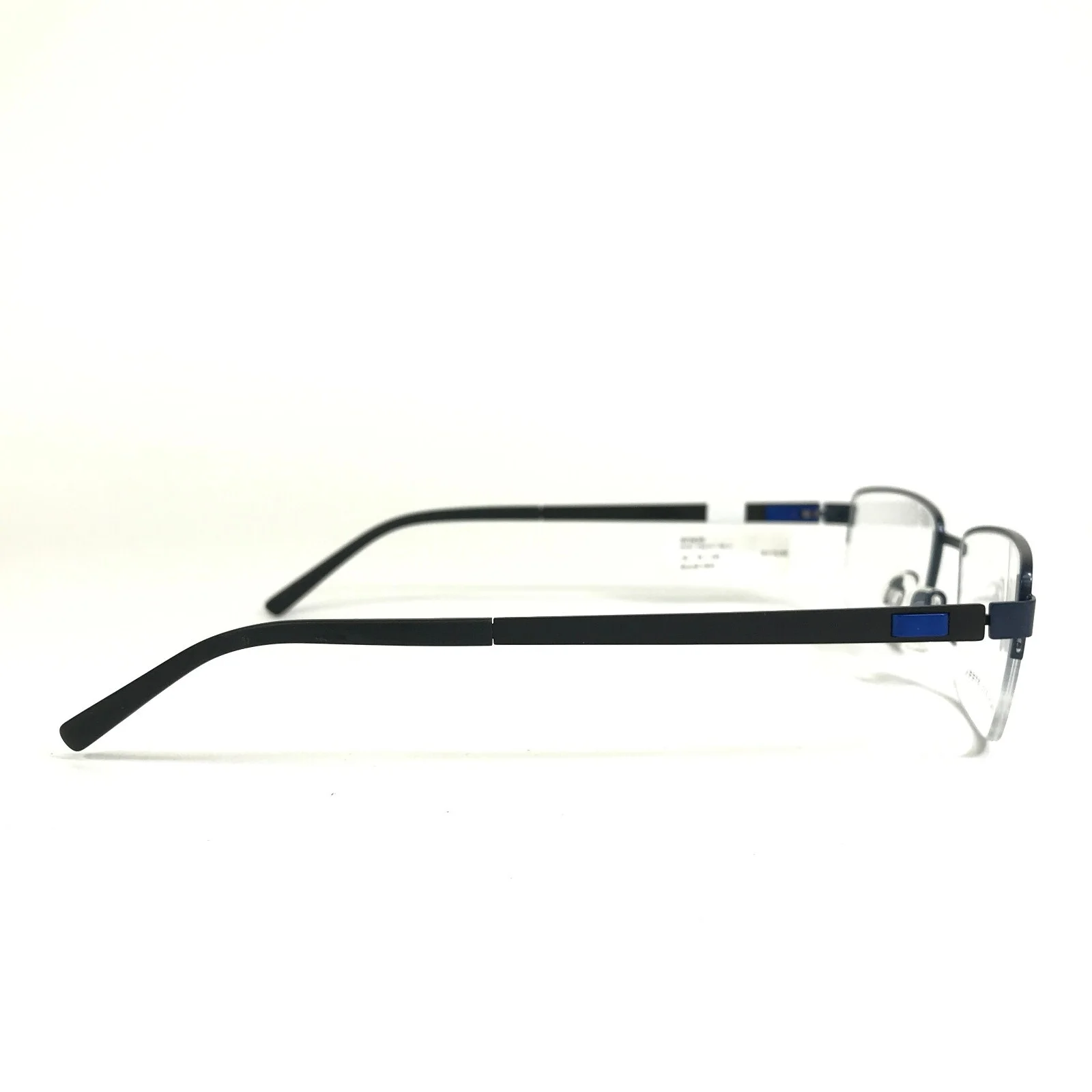 Tech Flex Eyeglasses Frames 30143S SP02 Black Blue Rectangular 52-18-145 4