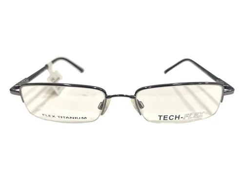 Tech Flex Titanium 1602 Gun Metal Mens Eyeglass Frames Size 52-18-135 1