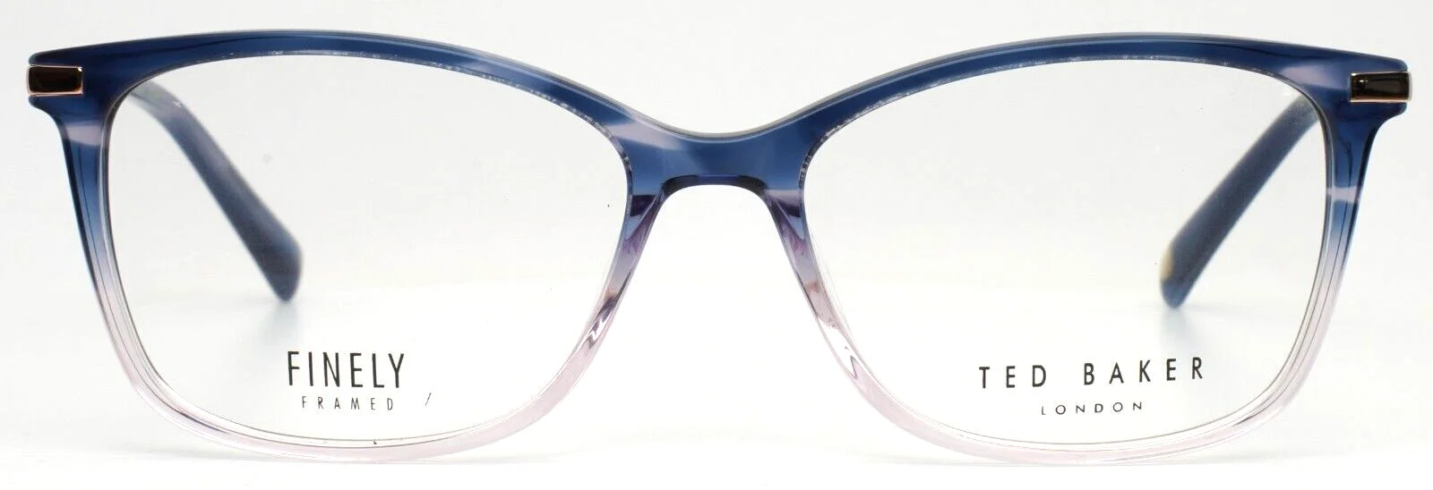 TED BAKER TFW011 BLU Blue Womens Cat Eye Full Rim Eyeglasses 51-15-135 B:38 2