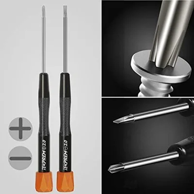 TEKPREM Magnetic Eyeglass Repair Tool Kit Eye Glasses Repairing Screwdriver Set 4