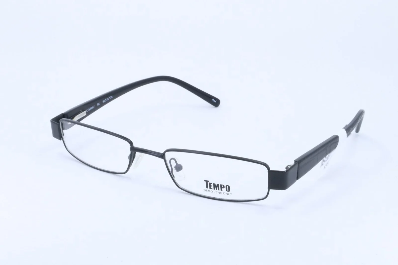 Tempo CTM9007 Black Rectangle Women Full Rim 50-18-135 Eyeglasses Frames
