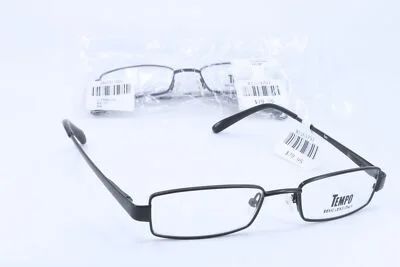 Tempo CTM9012 (BOGO) Black Rectangle Unisex Full Rim 48-17-135 Eyeglasses Frames 3